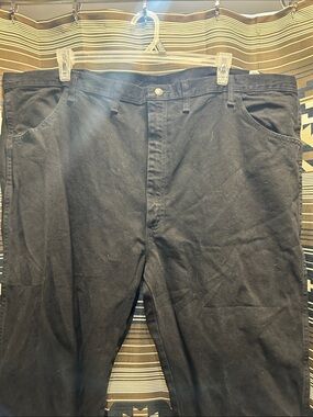 Men's Black Classic Straight Pants rustler